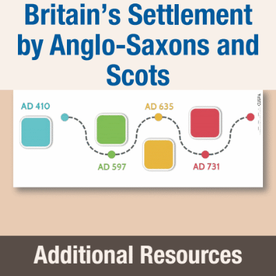 Y4 History (Study Britain's Settlement by Anglo-Saxons and Scots) AR1 Partially Completed Timeline