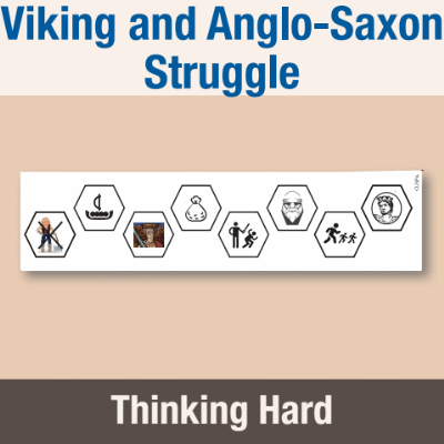 Image of Year 4 History (Viking and Anglo-Saxon Struggle) Pre-Filled Thinking Hard  CUSP Resource