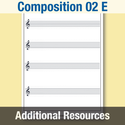 Y4 Music E (Composition 02) Blank Staves