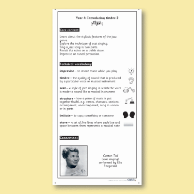 Y4 Music F (Introducing Timbre 2) Knowledge Notes KN