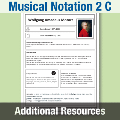 Y4 Music C (Musical Notation 2) Mozart