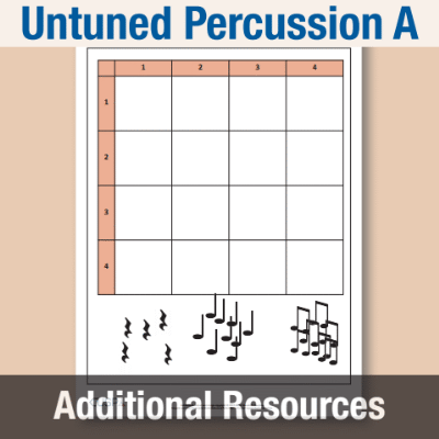 Image of Year 4 Music A (Untuned Percussion) AR Interactive Rhythm Grid CUSP Resource
