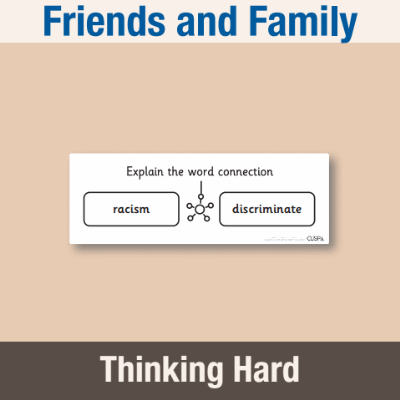 Image of Year 4 PSHE (Friends and Family) Pre-FilledThinking Hard CUSP Resource