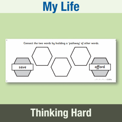 Y4 PSHE (My Life) Pre-Filled Thinking Hard 2