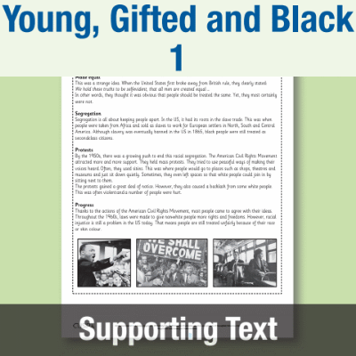 Y4 Reading (Young, Gifted and Black 1) Supporting Texts ST