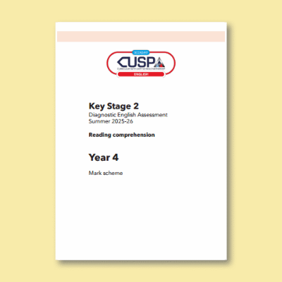 Image of Year 4 Summer Reading Mark Scheme CUSP Resource
