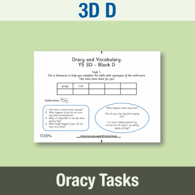 Lg_Y5 Art and Design D (3D) Oracy Tasks OT