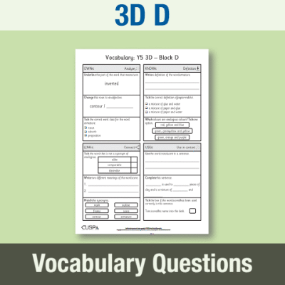 Lg_Y5 Art and Design D (3D) Vocabulary Questions VQ