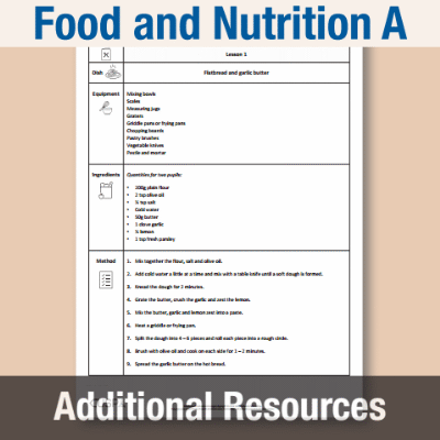 Image of Year 5 DT A (Food and Nutrition) AR2 Supporting Recipes CUSP Resource