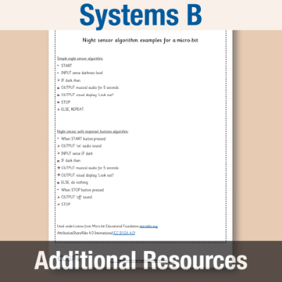Image of Year 5 DT B (Systems) AR2 Supporting Information CUSP Resource