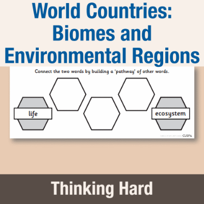 Y5 Geography (World Countries - Biomes and Environmental Regions) Pre-Filled Thinking Hard TH