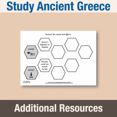 Y5 History (Study Ancient Greece) AR Cause and Effect Hexagons