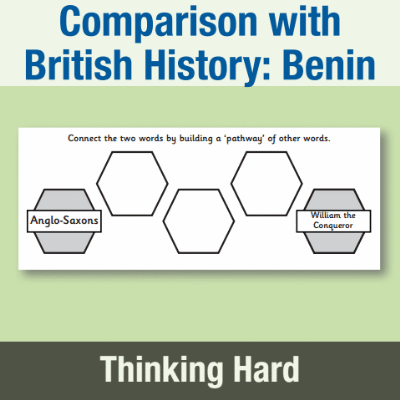 Image of Year 5 History (Study a non-European society that contrasts with British history: Benin, West Africa) Pre-Filled Thinking Hard  CUSP Resource