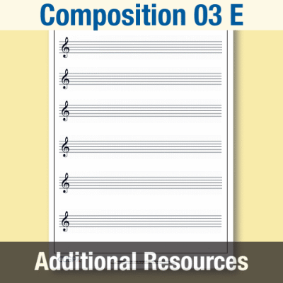 Y5 Music E (Composition 03) Blank Staves