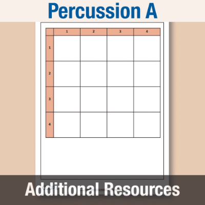 Image of Year 5 Music A (Percussion) AR Blank Rhythm Grid CUSP Resource