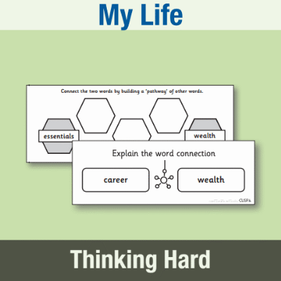 Image of Year 5 PSHE (My Life) Pre-Filled Thinking Hard 1 CUSP Resource