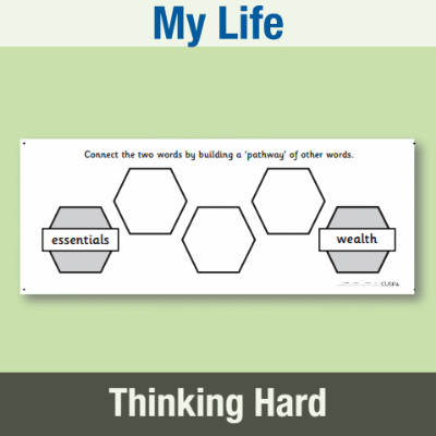 Y5 PSHE (My Life) Pre-Filled Thinking Hard 2