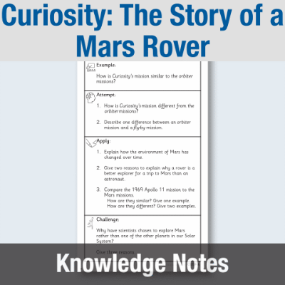 Y5 Reading (Curiosity: The Story of a Mars Rover) Knowledge Notes KN