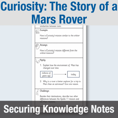 Y5 Reading (Curiosity: The Story of a Mars Rover) Knowledge Notes SKN