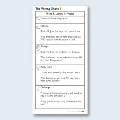 Y5 Reading (The Wrong Shoes 1) Knowledge Notes KN