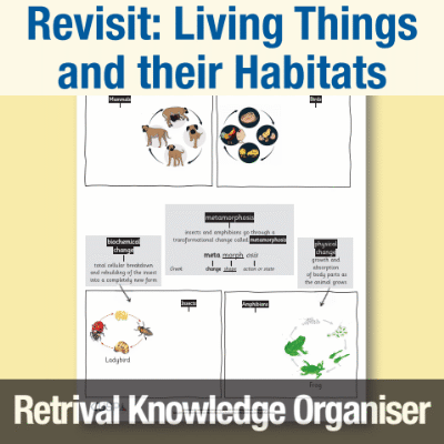 Y5 Science (Revisit: Living Things and their Habitats) Retrieval Knowledge Organiser KO
