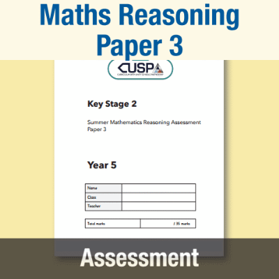Image of Year 5 Summer Maths Reasoning Assessment Booklet CUSP Resource