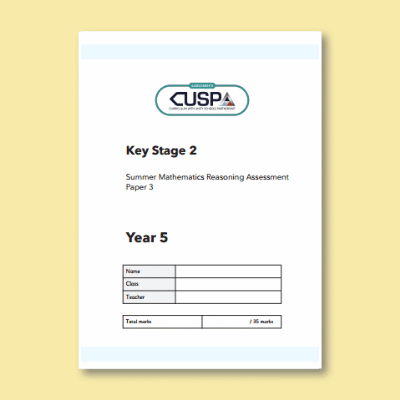 Image of Year 5 Summer Maths Reasoning Assessment Booklet CUSP Resource