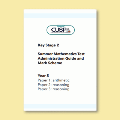 Image of Year 5 Summer Maths Mark Scheme CUSP Resource