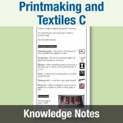 Image of Year 6 Art and Design C (Printmaking and Textiles) Knowledge Notes KN CUSP Resource