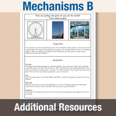 Image of Year 6 DT B (Mechanisms) AR2 Supporting Images CUSP Resource