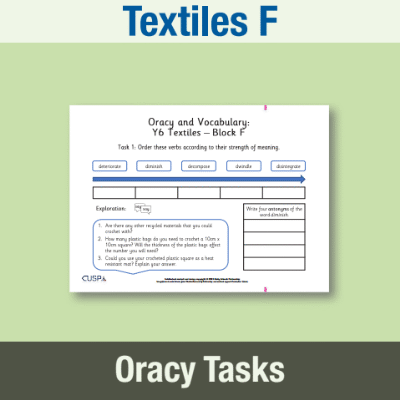 Lg_Y6 Design and Technology F (Textiles) Oracy Tasks OT