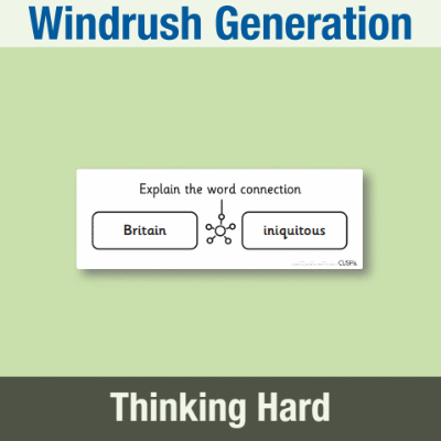 Y6 History (Study the Windrush Generation) Pre-Filled Thinking Hard