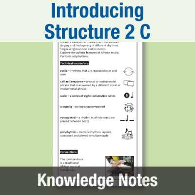 Y6 Music C (Introducing Structure 2) Knowledge Notes KN