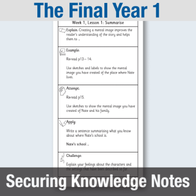 Y5 Reading (The Final Year 1) Knowledge Notes SKN
