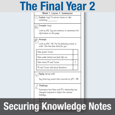 Y5 Reading (The Final Year 2) Knowledge Notes SKN