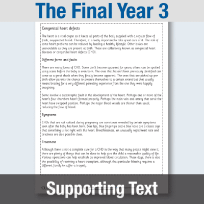 Y6 Reading (The Final Year 3) Supporting Text ST