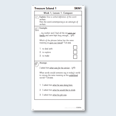 Y6 Reading (Treasure Island 1) Knowledge Notes SKN
