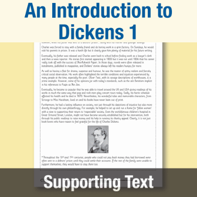Y6 Reading (An Introduction to Dickens 1) Supporting Text ST