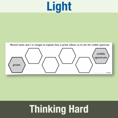 Y6 Science (Light) Pre-Filled Thinking Hard