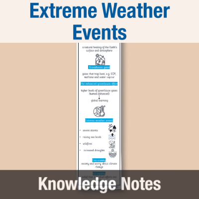 Image of Year 07 Art & DT (How do we cope with extreme climate weather events?) Knowledge Notes KN CUSP Resource