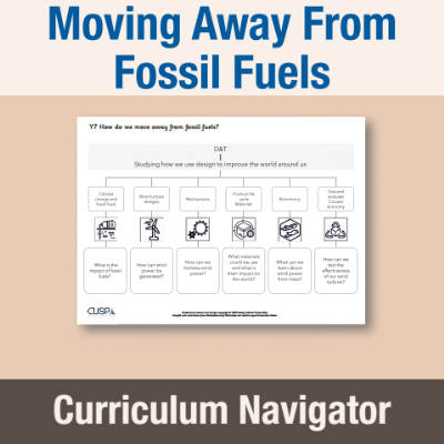 Image of Year 07 Art & DT (How do we move away from fossil fuels?) Curriculum Navigator CN CUSP Resource