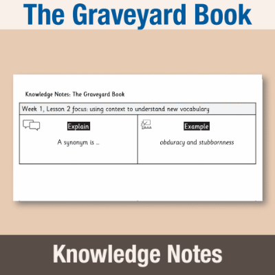 Image of Year 07 English Literature (The Graveyard Book - Neil Gaiman) Knowledge Notes KN CUSP Resource