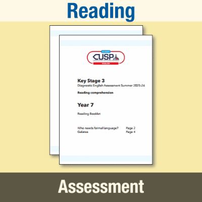 Image of Year 07 7 Summer Reading Text & Answer Booklets CUSP Resource