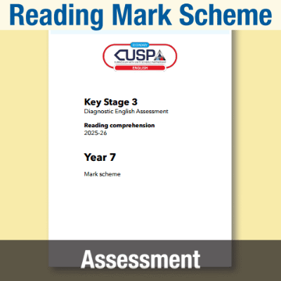 Image of Year 07 7 Summer Reading Mark Scheme CUSP Resource