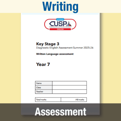 Image of Year 07 7 Summer Written Language Assessment Booklet CUSP Resource
