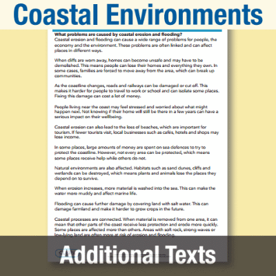 Image of Year 08 Geography (Should we try to manage coastal environments?) Additional Texts AT CUSP Resource