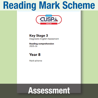 Image of Year 08 8 Spring Reading Mark Scheme CUSP Resource