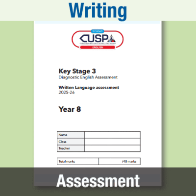 Image of Year 08 8 Spring Written Language Assessment Booklet CUSP Resource