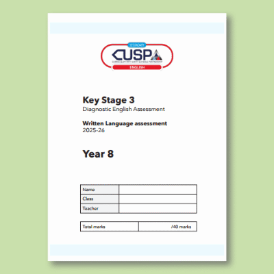 Image of Year 08 8 Spring Written Language Assessment Booklet CUSP Resource