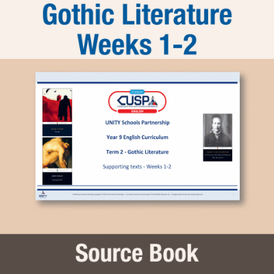 Image of Year 09 English Literature (Gothic literature) Source Book SB CUSP Resource